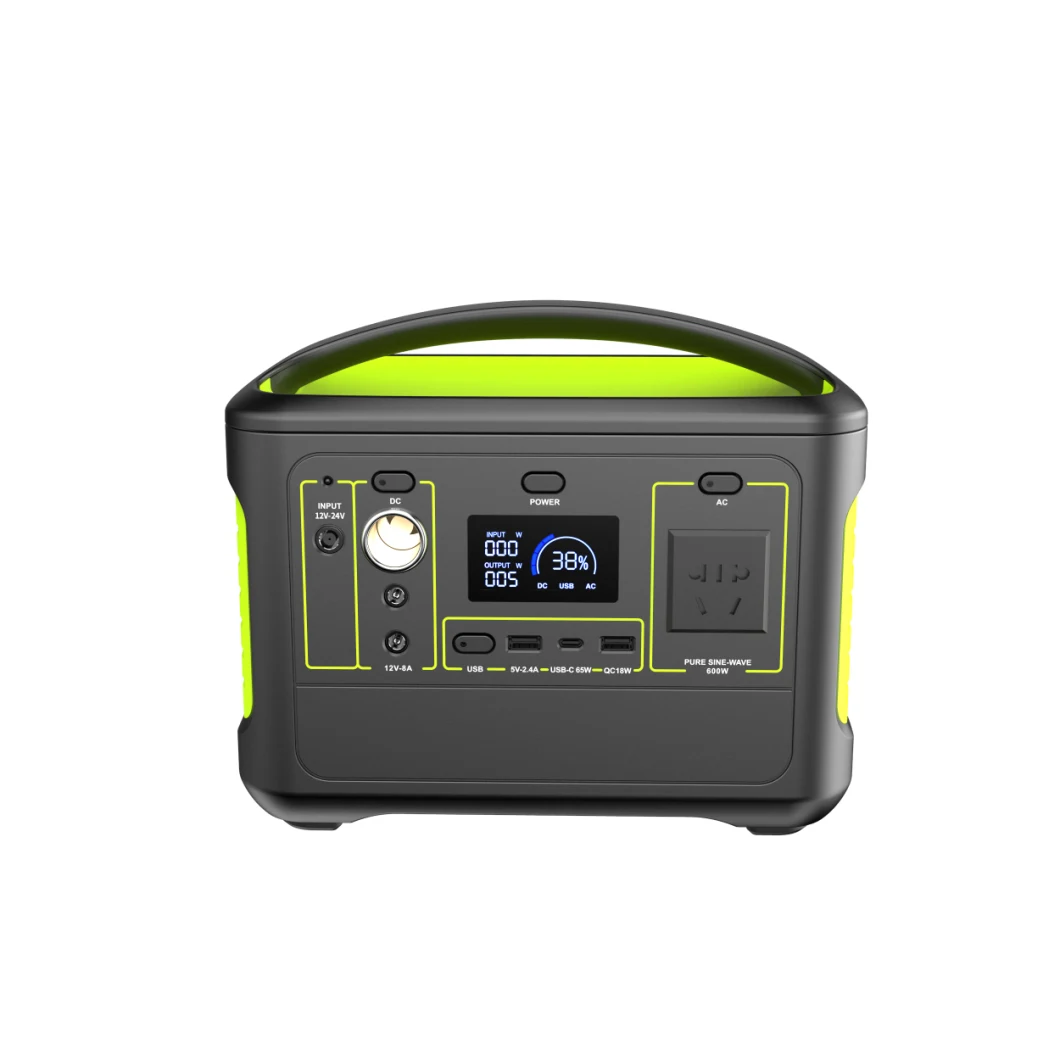 Portable Power Station 500W Backup Lithium Battery 140000mAh 110V Pure Sine Wave AC Outlet Solar Generator Supply for Emergency