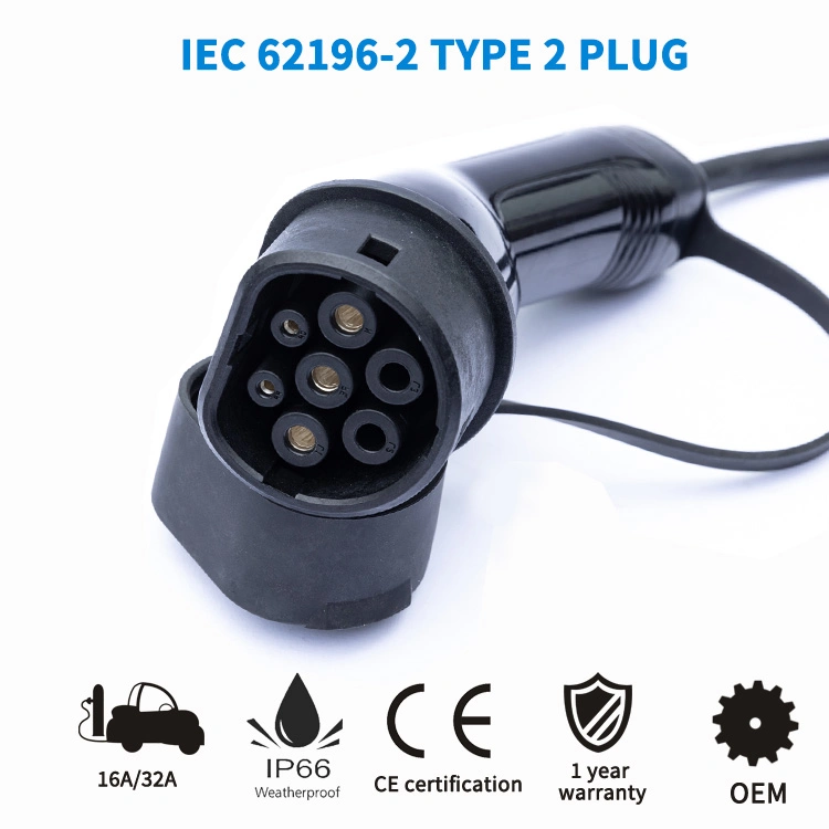 Wholesale IEC 62196 16A 3.5kw Electric Car Charger Level 2 Home Adaptor Charger Type 2 AC Portable EV Charging Station