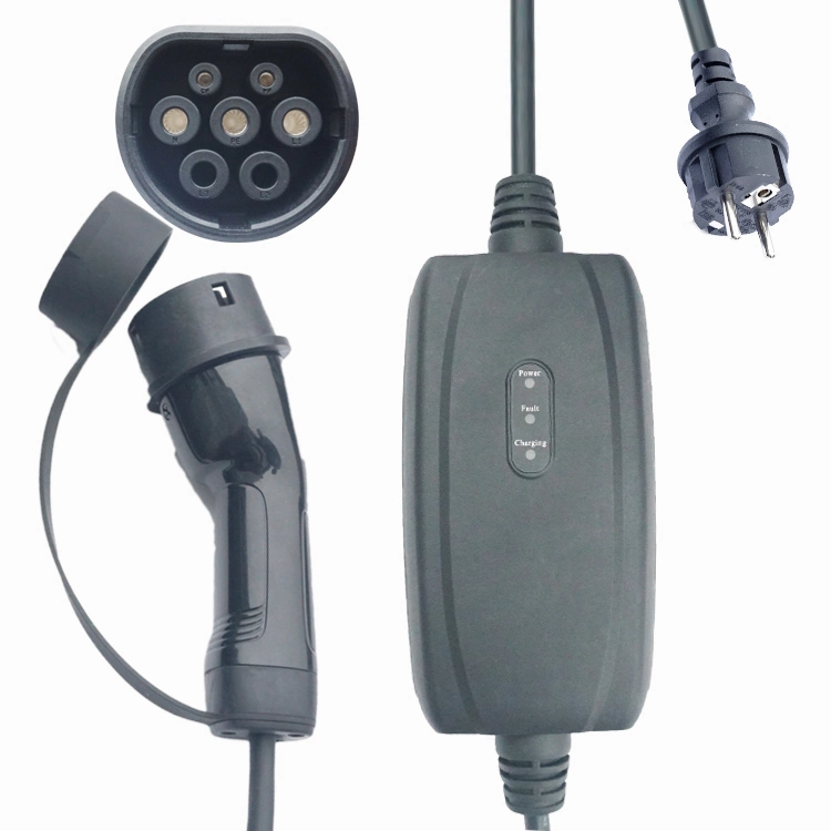 Wholesale IEC 62196 16A 3.5kw Electric Car Charger Level 2 Home Adaptor Charger Type 2 AC Portable EV Charging Station